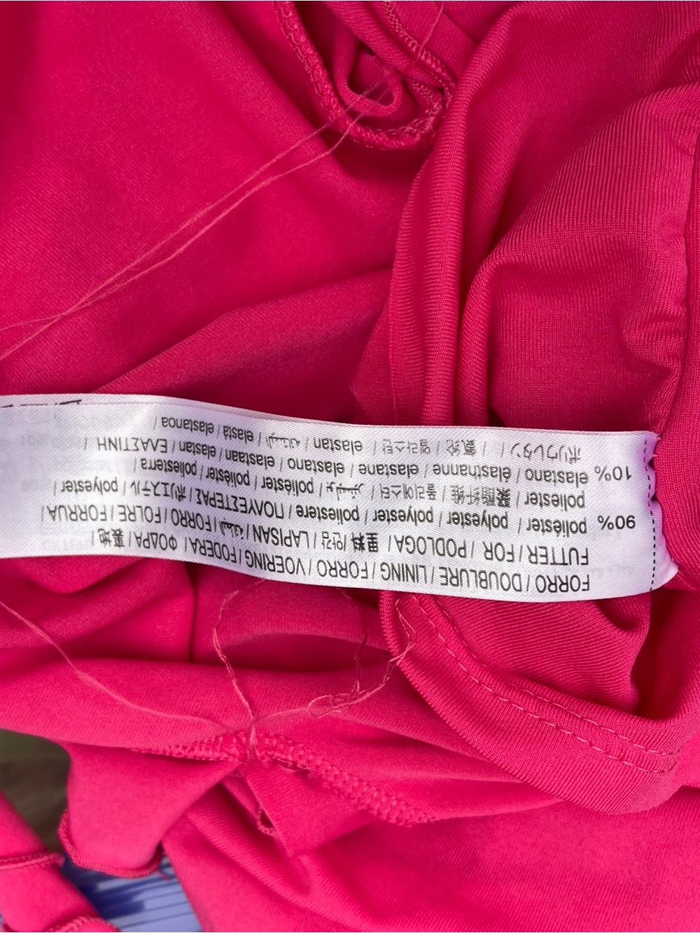 Bershka Fuchsia Pink Strapless Ruffled Midi Dress Y2K Size L - Picture 10 of 10